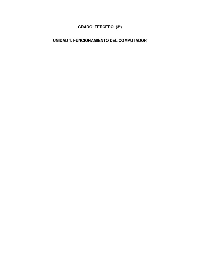 Iconos de Word para Niños en 3º | PDF | Hardware de la computadora ...