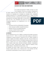 Acta de Inicio de Toma de Inventario