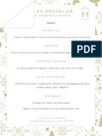 Menu de Noel Monsigny