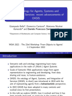 The Ontology For Agents, Systems and Integration of Services: Recent Advancements of OASIS