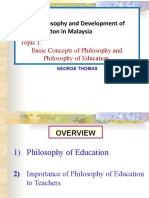 TOPIC 1 Philo of Edu & Importance