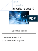 Nhập Môn Về Đầu Tư Quốc Tế