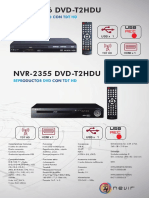 Reproductor DVD con TDT HD y funciones de grabación USB