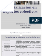 Presentacion Especialización en Deportes Colectivos