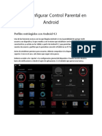 Cómo Configurar Control Parental en Android