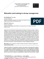 11 Education and Training in Airway Management: Kai Goldmann