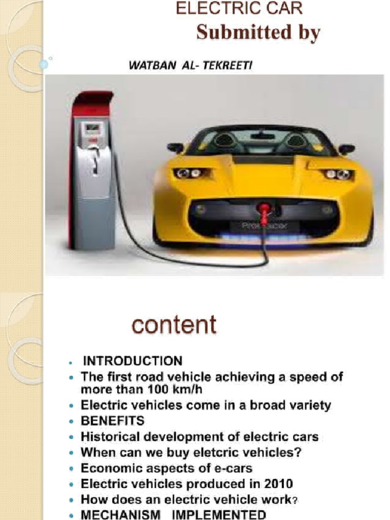 research paper on electric automobile
