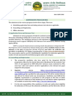Admission Procedure For Integrated (UG-PG) Programme-200922