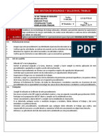 Sistema de seguridad y salud en el trabajo para remodelación de pisos