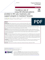 Prevalence and Incidence Rate of Tuberculosis Among HIV-infected Patients Enrolled in HIV Care, Treatment, and Support Program in Mainland Tanzania