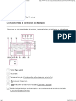 Componentes e Controlos Do Teclado: Computador Pessoal VAIO Tap 11