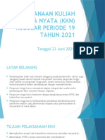 1 - Penjelasan p3kkn - Tentang KKN 19 Tahun 2021