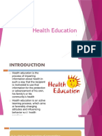 Health Education 2023 Introduction