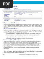 MBA401 T3 2022 Assessment 3 V1