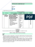 3° Grado - Actividad Del Dia 26 de Agosto