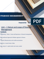 Unit 1 Introduction of Finance