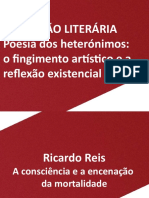 Educação Literária - A poesia de Ricardo Reis