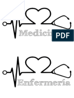 Cartel Medicina y Enfermeria