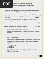 Computer Application-Assignments