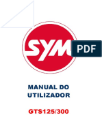 Manual de Instruções SYM GTS 125 (Português)