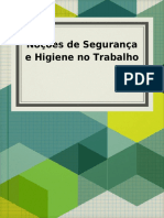 NOÇÕES DE SEGURANÇA E HIGIENE NO TRABALHO