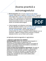 Aplicarea Practică A Electromagnetului