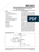 High-Speed, High-Side MOSFET Driver With Charge Pump and Overcurrent Limit