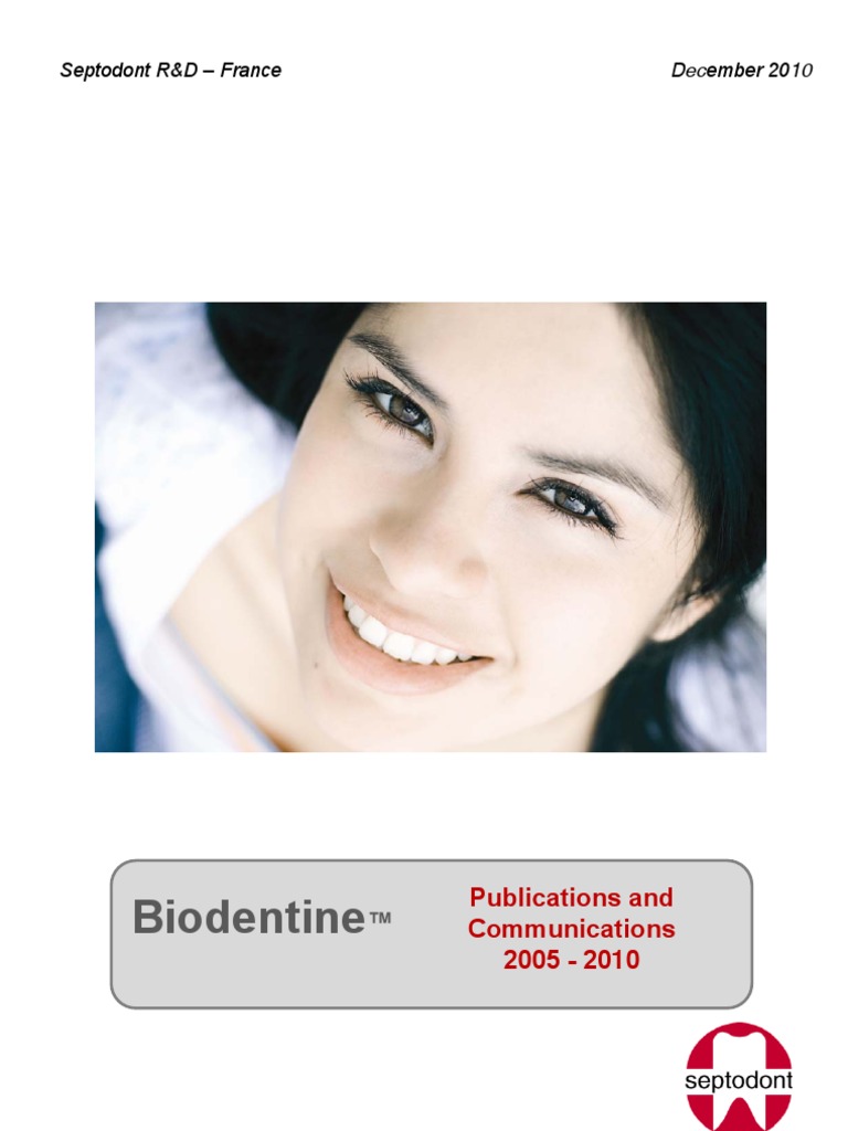 Biodentinepubli& Com 20101207 | PDF | Dental Composite | Human Tooth