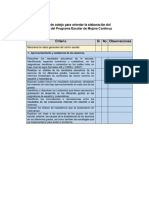 Lista de Cotejo Diagnóstico