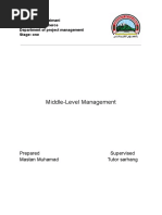 Middle-Level Management