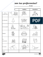 Cuales Son Tus Preferencias Ficha de Actividad