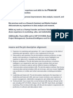 Resume and Job Description Alignment With Introduction