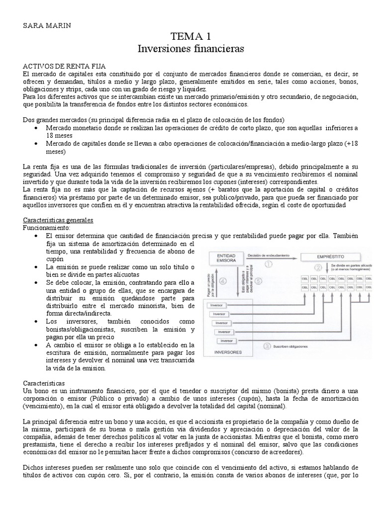 Inversiones en Activos de Renta Fija | PDF | Renta Fija | Interés