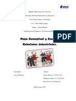 Mapa Conceptual Y Escrito. Relaciones Industriales.