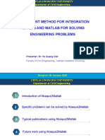 Application of Abaqus2matlab