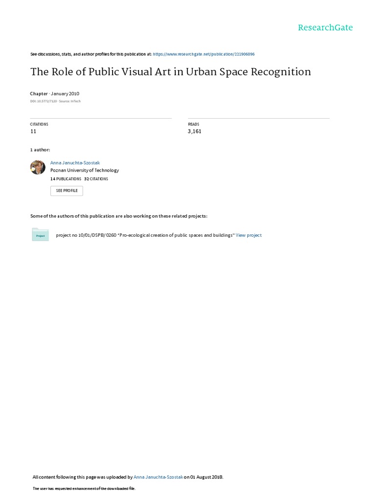 Arte Publico - The Role of Public Art - Como Escoger y Situar | PDF ...