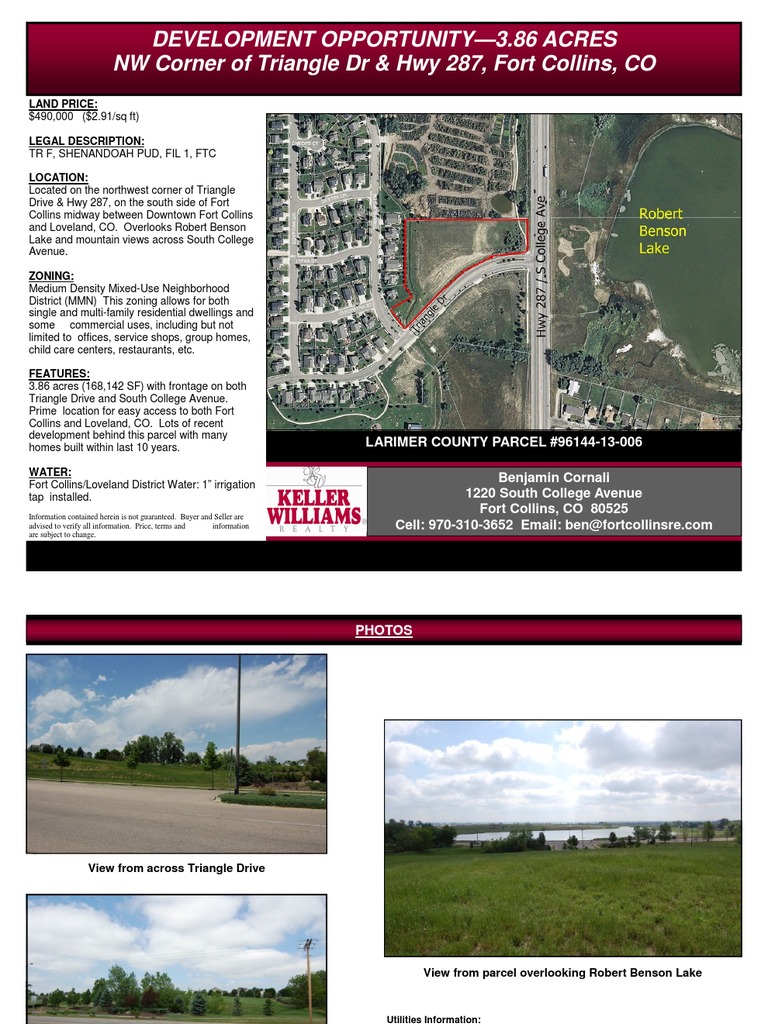 Fort Collins Development Opportunity | PDF | Land Lot | Zoning