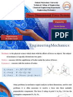 Three Dimensional Force System (Engineering Mechanics)