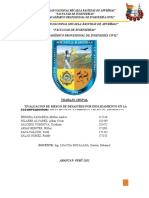 Evaluacion de Riesgo de Desastres Por Deslizamiento en La Microcuenca de Sahuanay-Tamburco