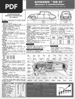 Fiche Technique Citroen Ds 23 Moteur Carburateur