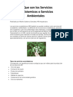 Que Son Los Servicios Ecosistemicos o Servicios Ambientales - Alberto Gutiérrez González