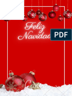 Tarjeta mensaje navidad empresarial profesional rojo