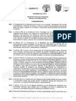 Acuerdo Ministerial - Nro. 109 - Reforma Al A.M. 061
