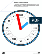 Ceasul Cu Numere Romane Completat