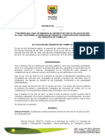 Decreto Modificacion Comision de Transito