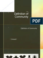 Definition of Community