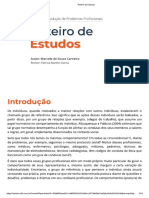 Análise e Resolução de Problemas Profisisonais Roteiro de Estudo