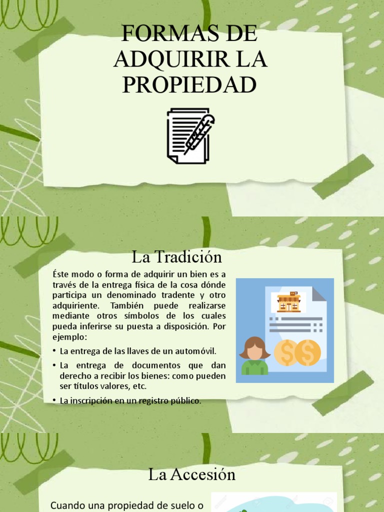 Formas de Adquirir La Propiedad | PDF