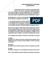 Concurso mercantil sociedades caso práctico