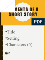 Elements of A Short Story ACTIVITY SMAW